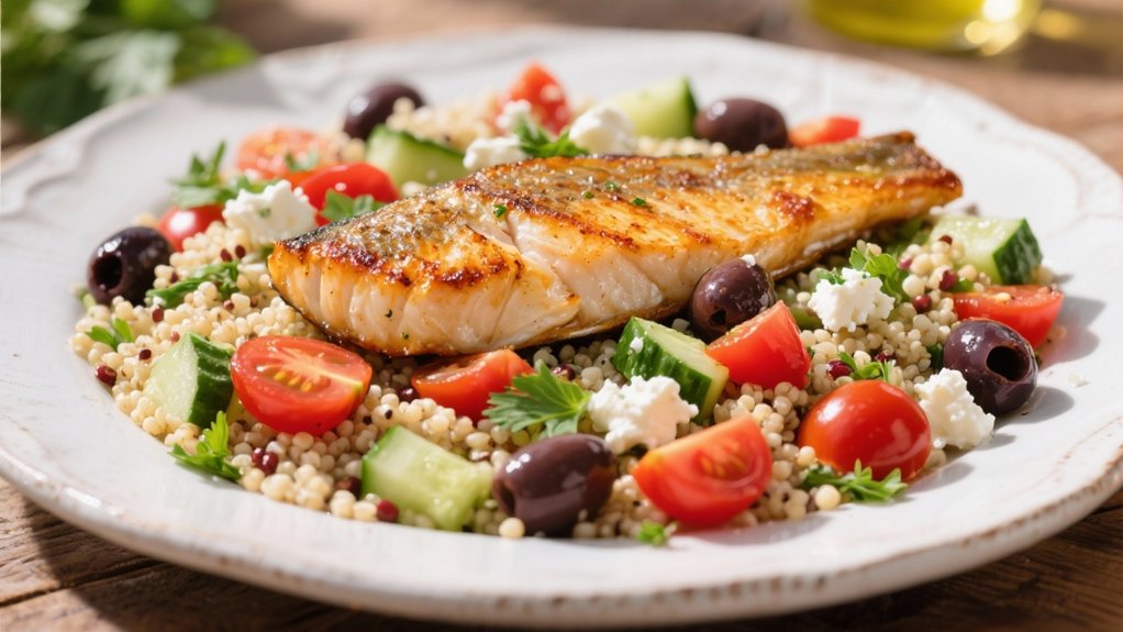 wholesome mediterranean quinoa salad