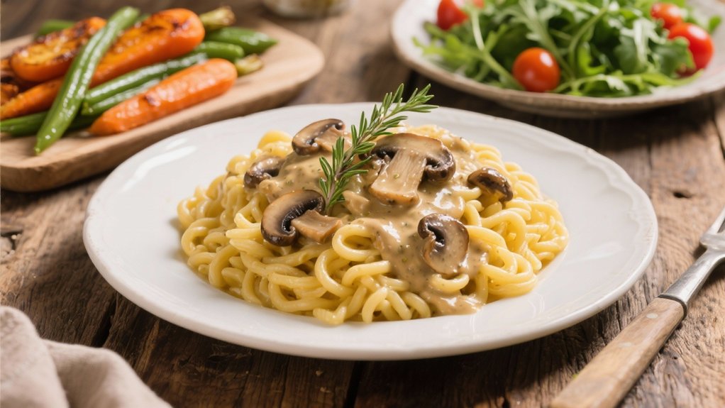 wild mushroom cream sauce
