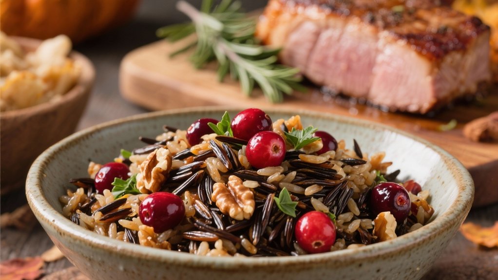 wild rice cranberries pork