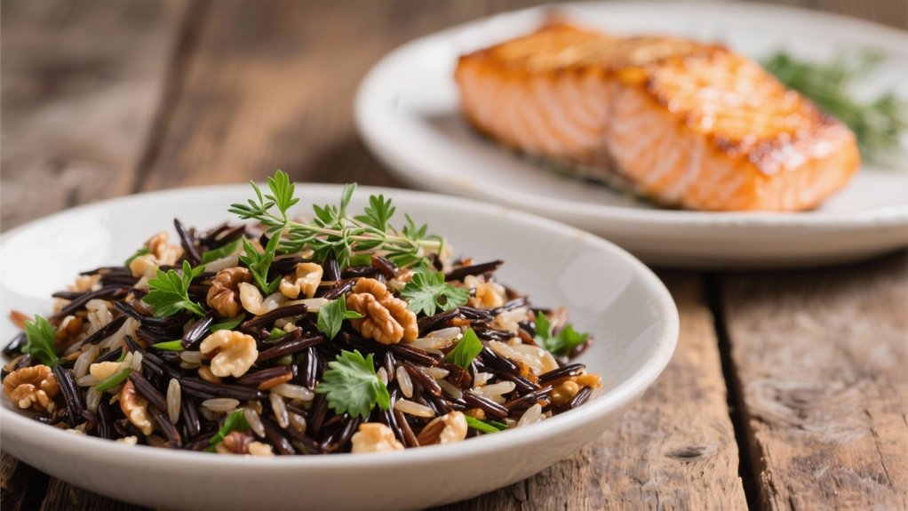 wild rice enhances salmon
