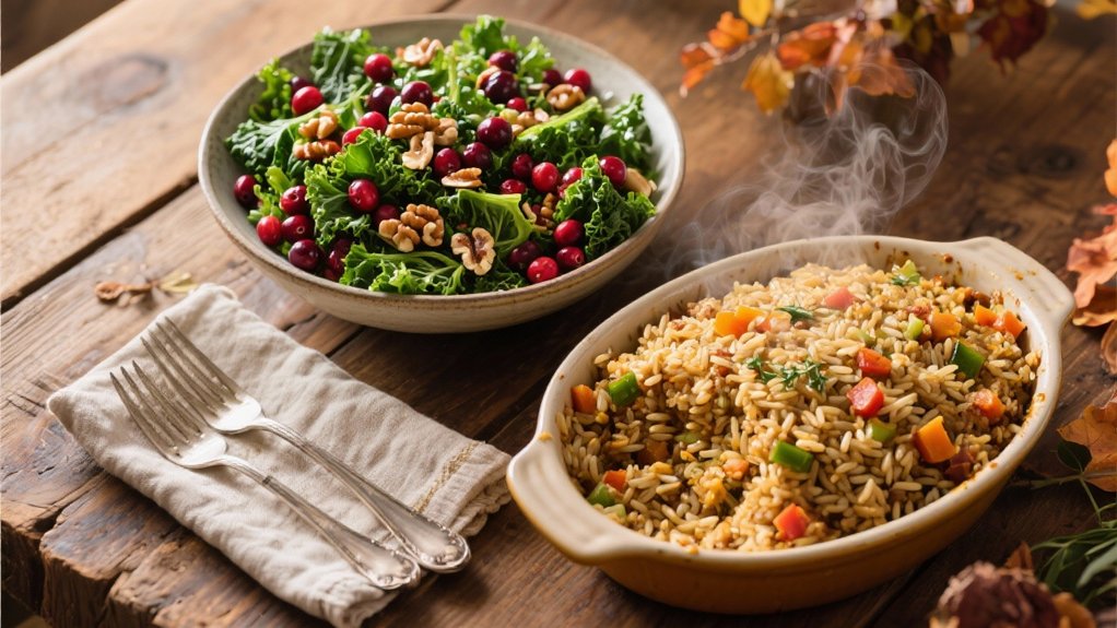 wild rice kale stuffing