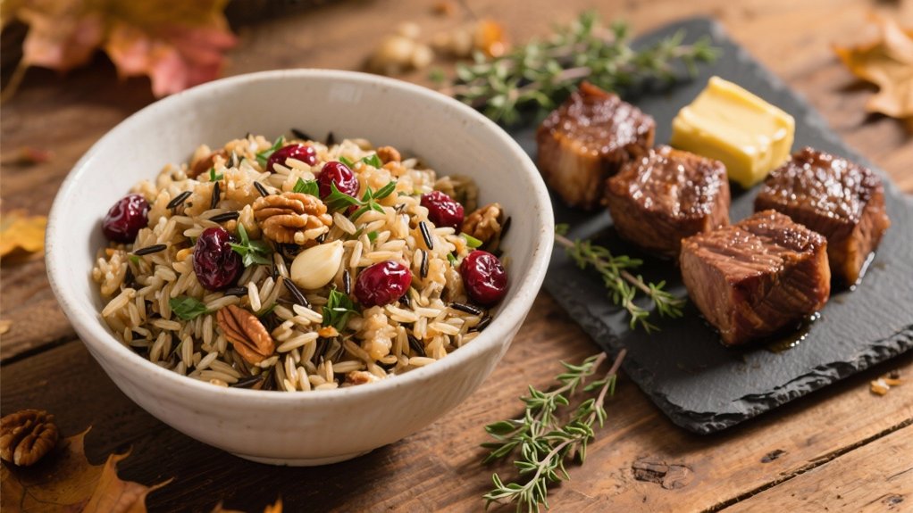 wild rice steak stuffing