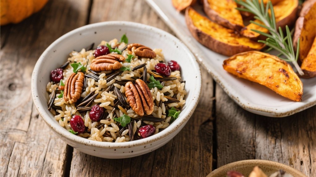 wild rice sweet potato pilaf
