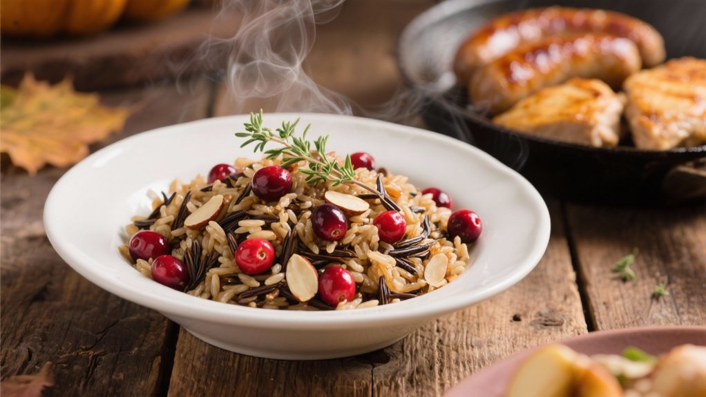 wild rice with cranberries