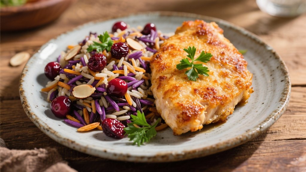 wild rice with cranberries