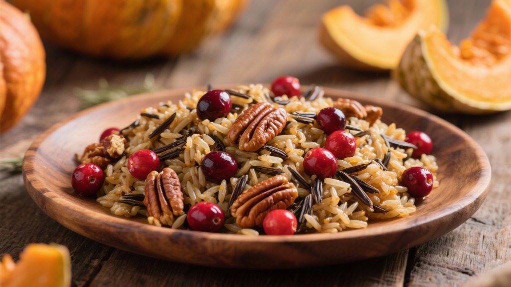 wild rice with cranberries