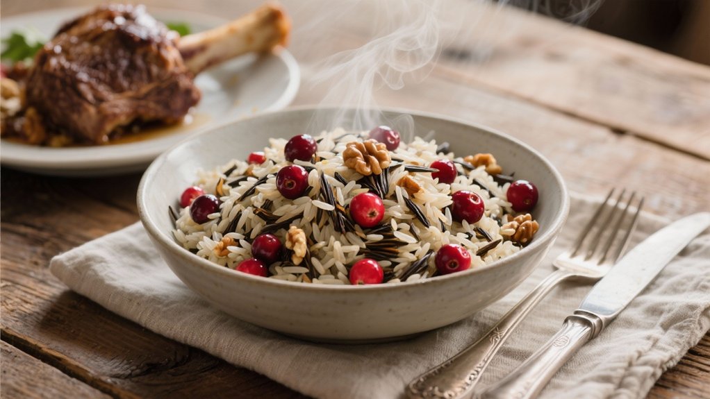 wild rice with cranberries