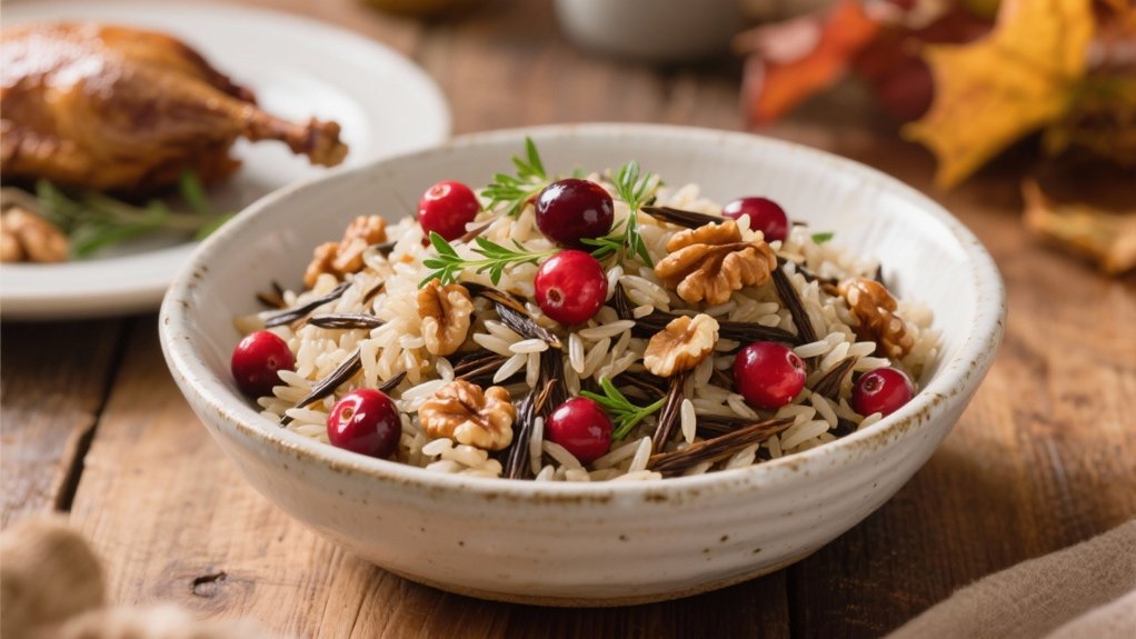 wild rice with cranberries