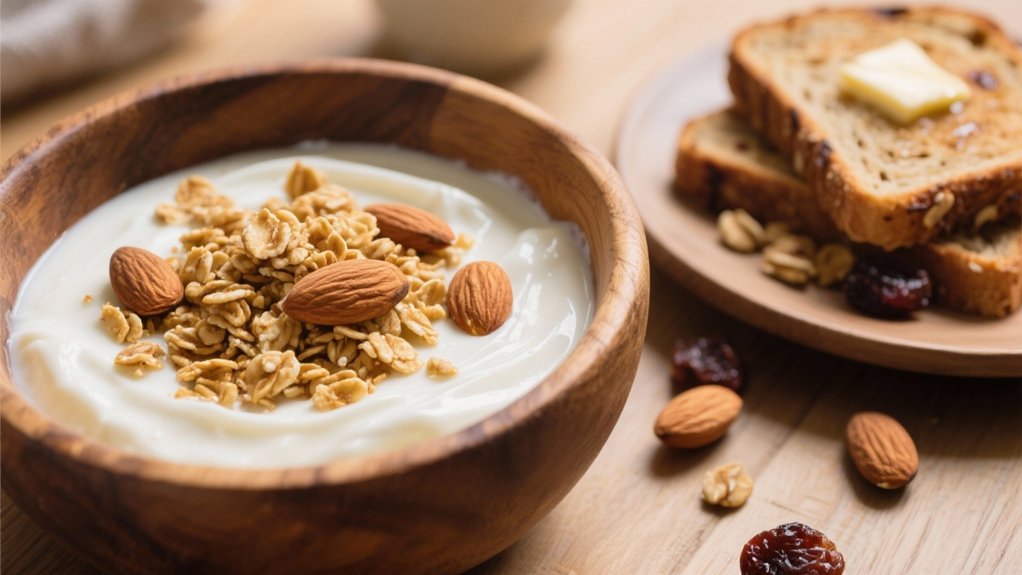 yogurt with crunchy granola