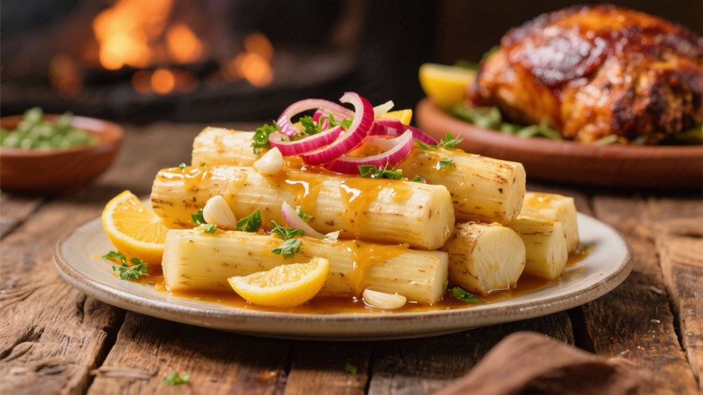 yuca and garlic sauce