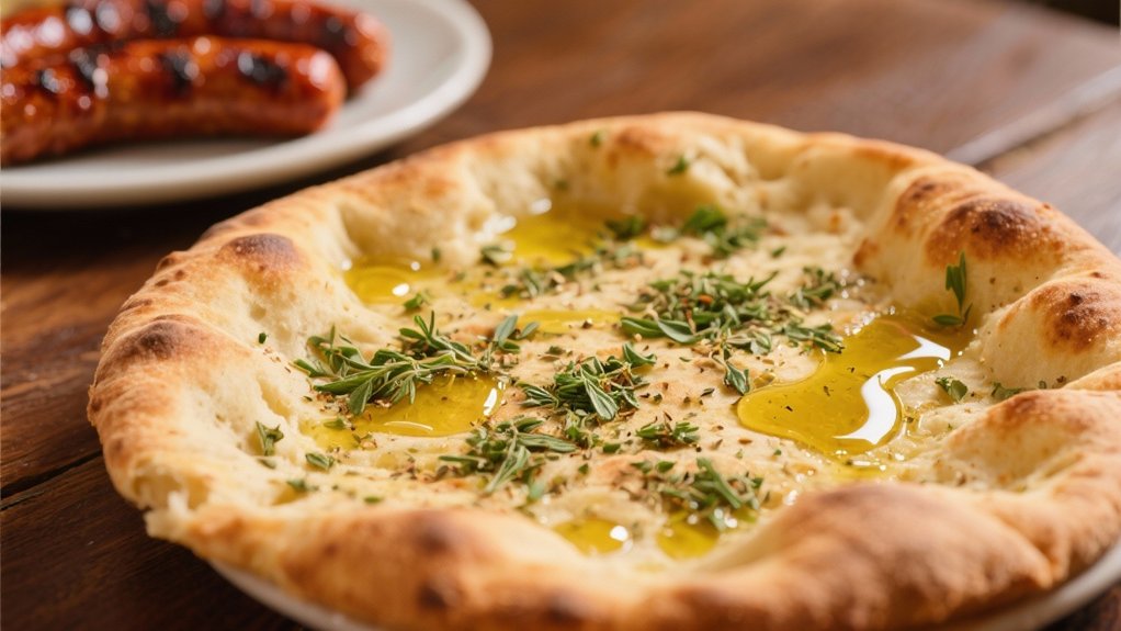 za atar flatbread with olive oil