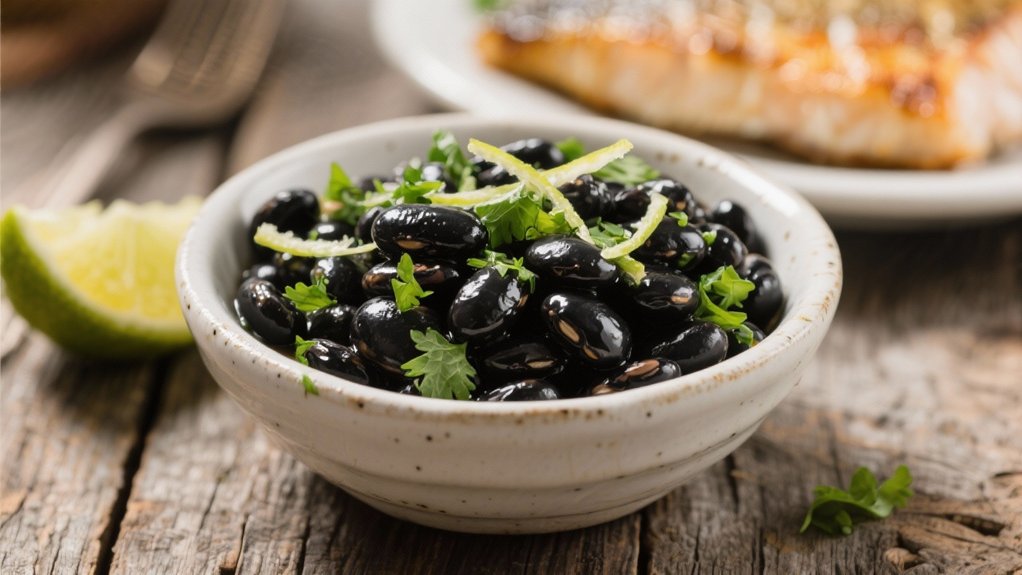 zesty cilantro lime black beans
