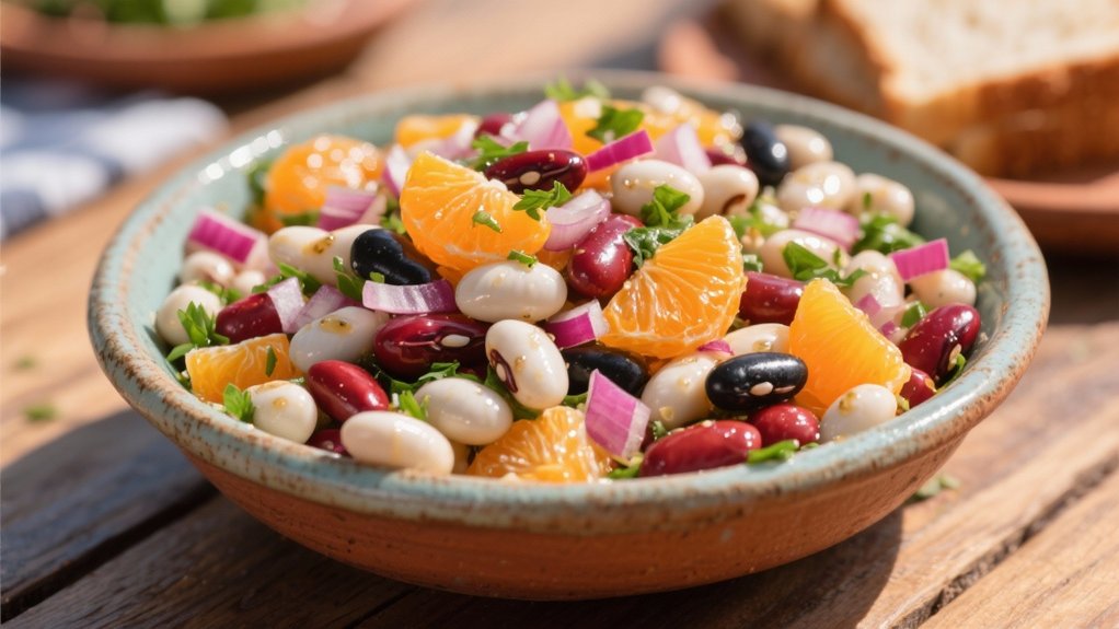 zesty citrus bean salad