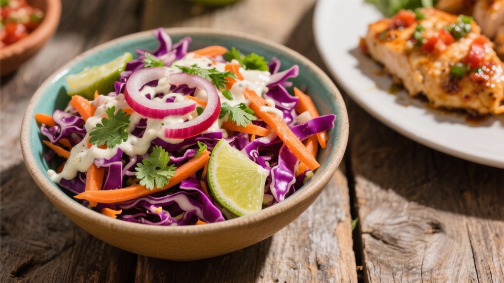 zesty crunchy mexican coleslaw