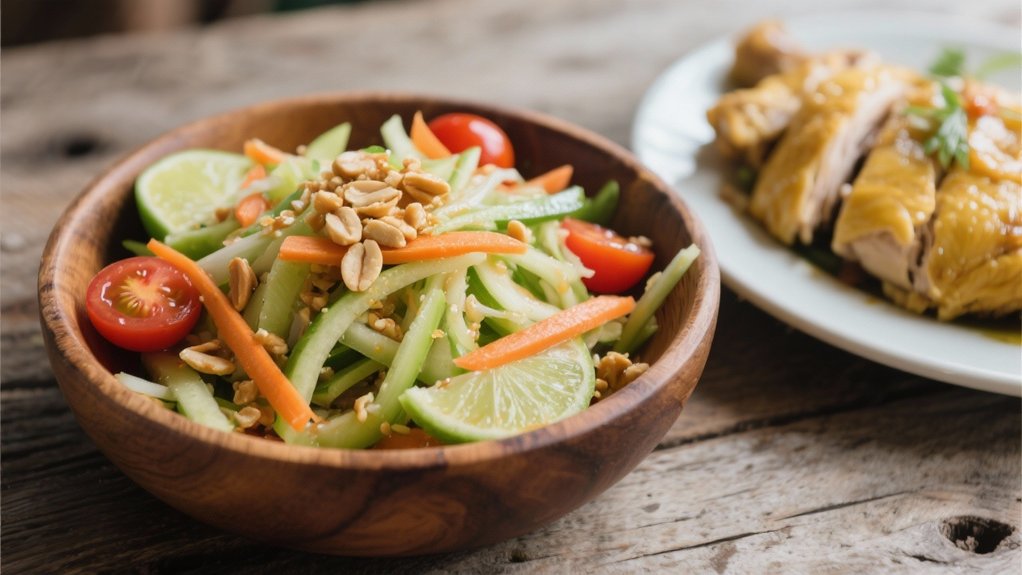 zesty green papaya salad