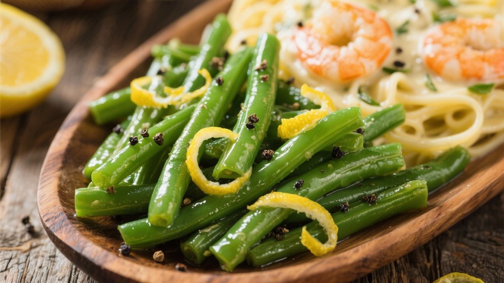 zesty lemon green beans