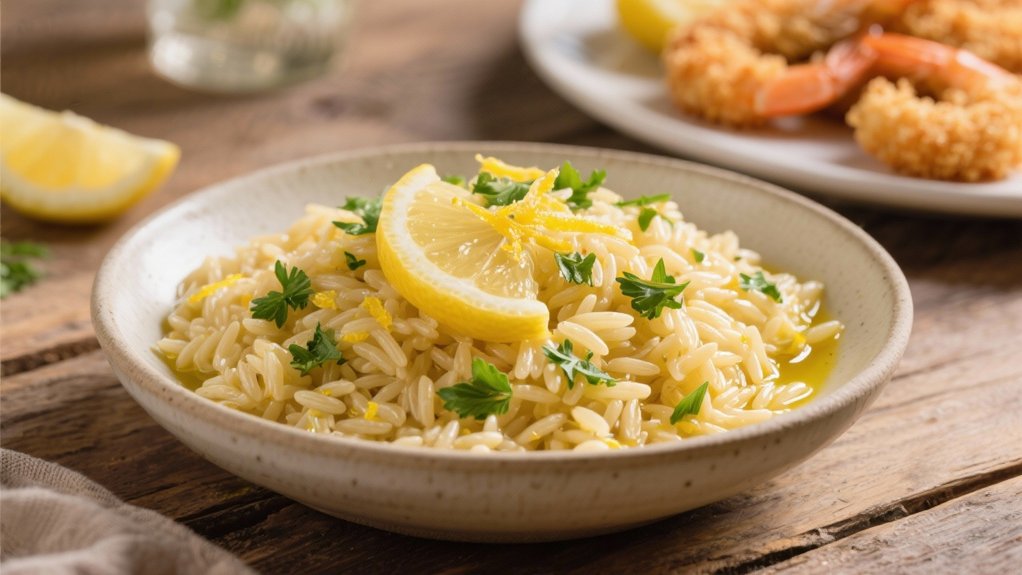 zesty lemon herb orzo