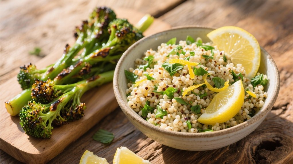 zesty lemon quinoa salad