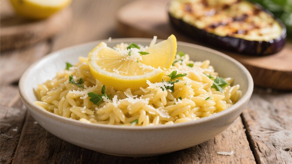 zesty parmesan orzo delight