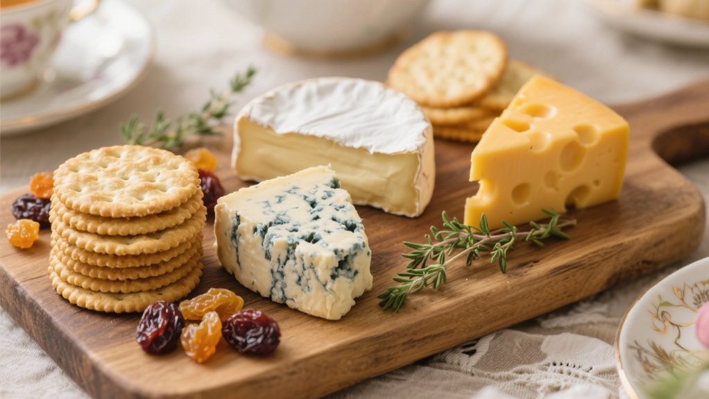 artisanal cheese and crackers