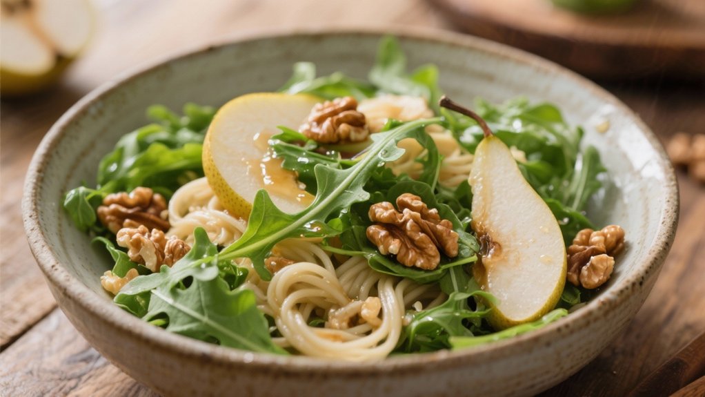 arugula and pear salad
