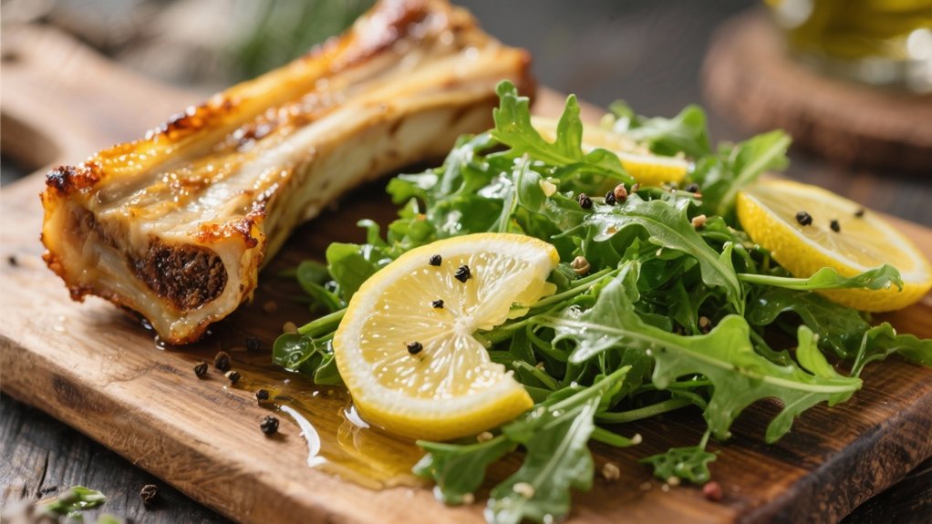 arugula lemon salad contrast