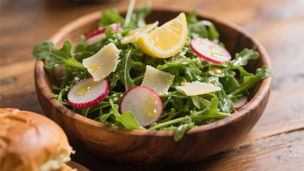 arugula salad with lemon