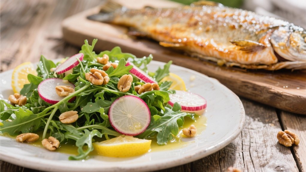 arugula salad with vinaigrette
