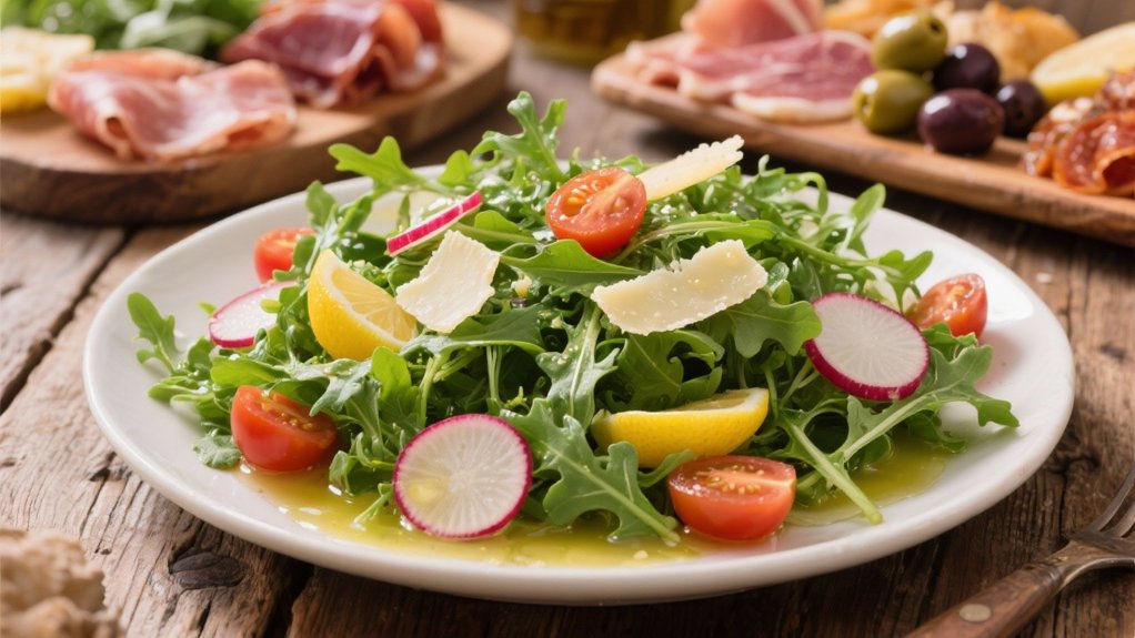 arugula salad with vinaigrette