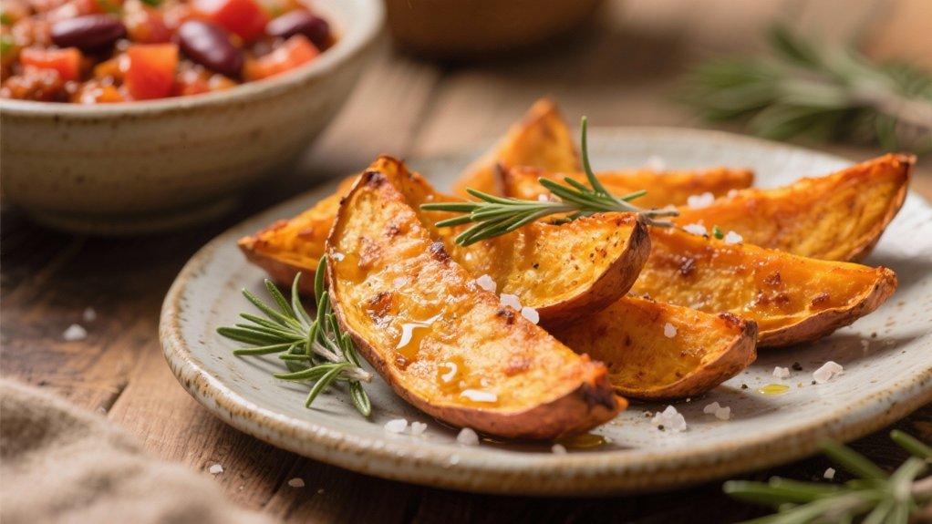 baked sweet potato wedges