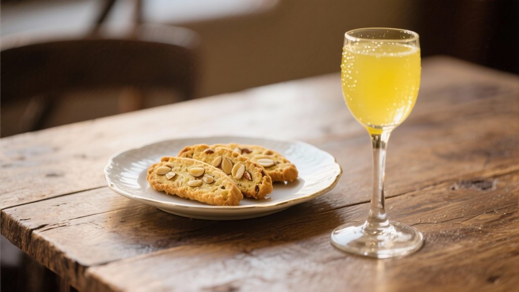 biscotti pairs perfectly with limoncello