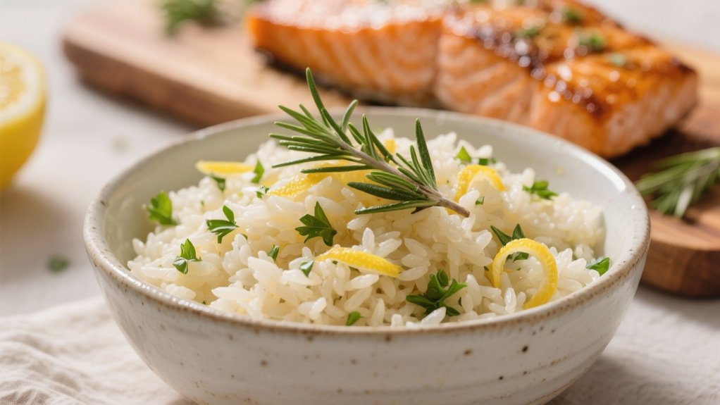 bright lemon herb pilaf