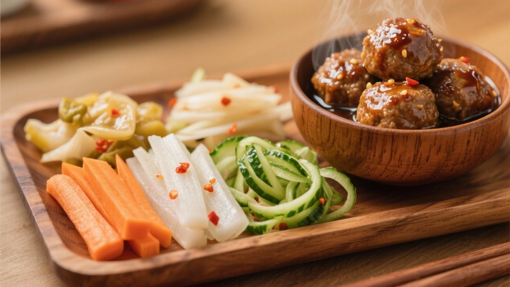bright tangy pickled vegetables