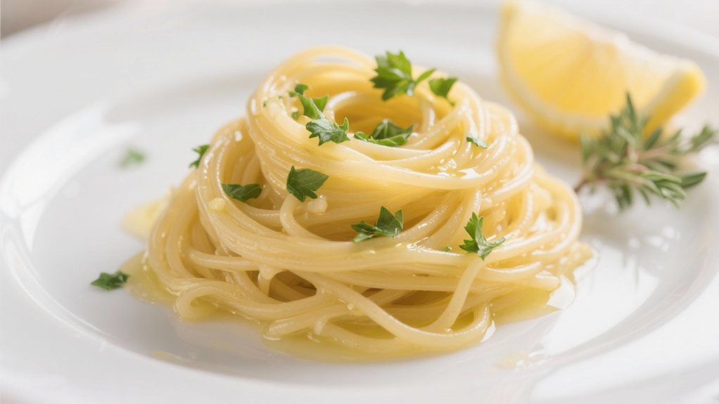 buttered angel hair perfection