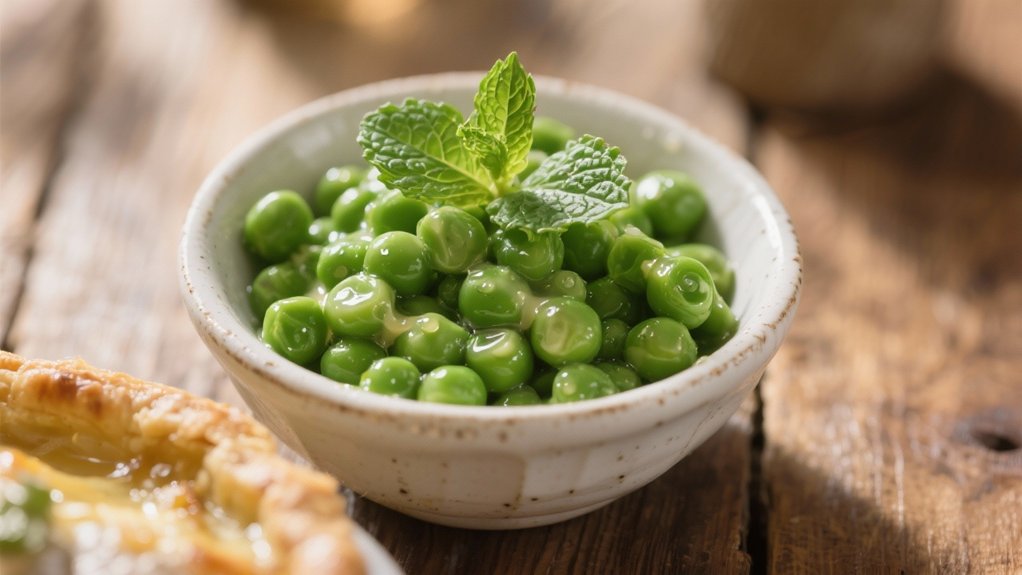 buttered peas with mint
