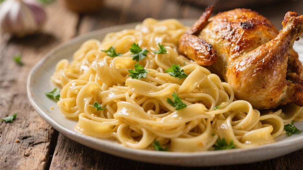 buttery egg noodle comfort
