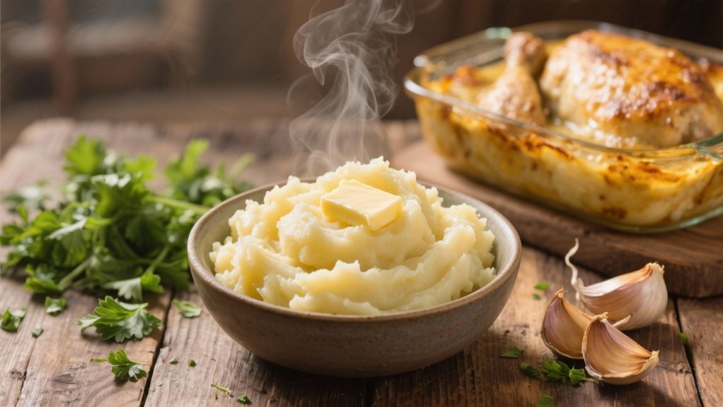 buttery garlic mashed potatoes