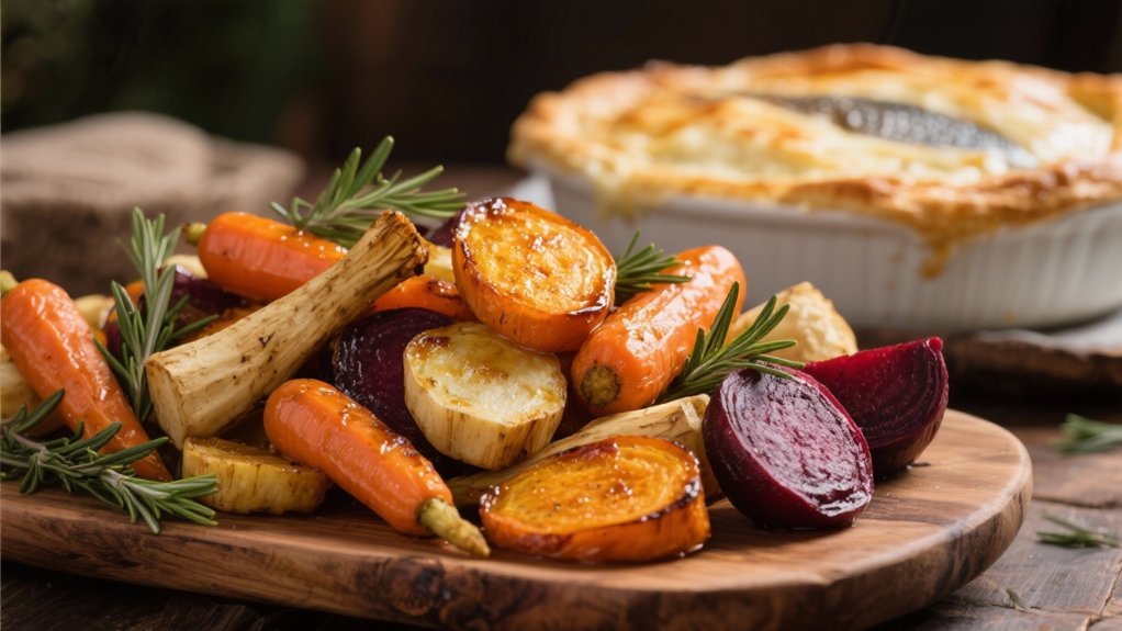 caramelized roasted root vegetables