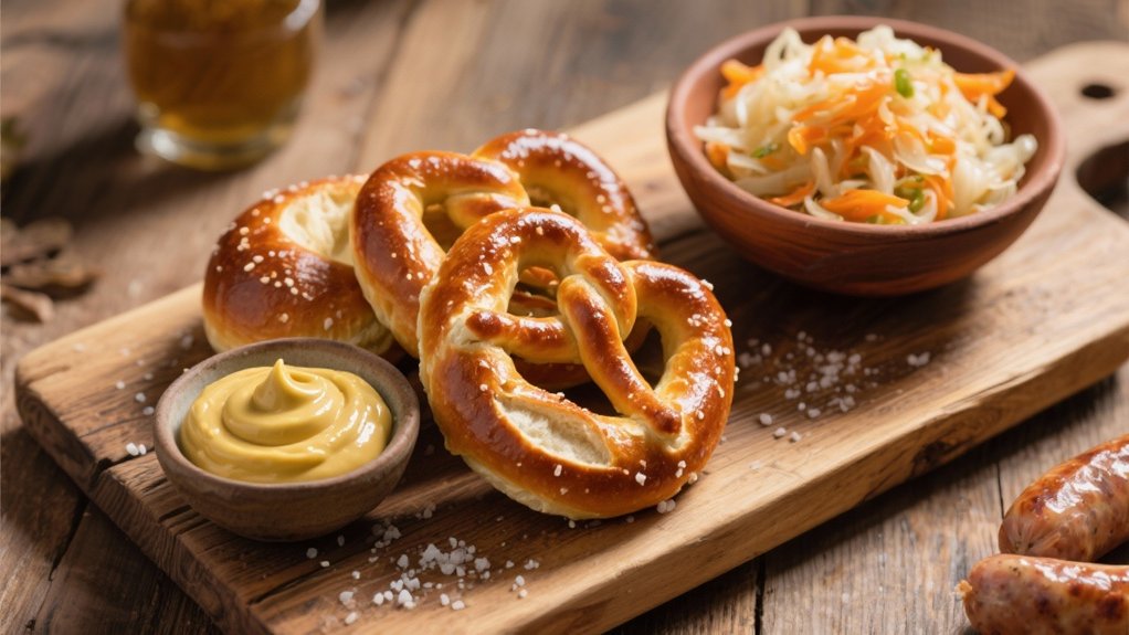 chewy salty german rolls
