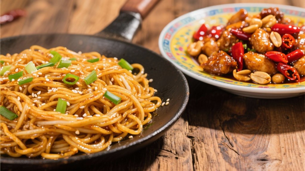 chow mein complements kung pao