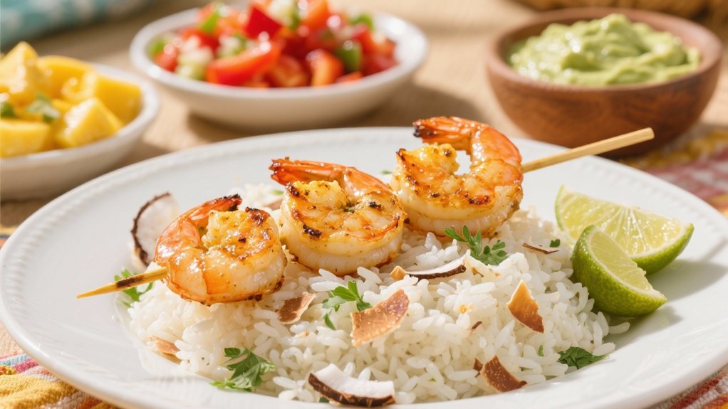 coconut infused jasmine rice dish