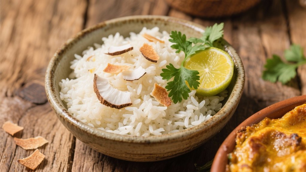coconut rice enhances flavors