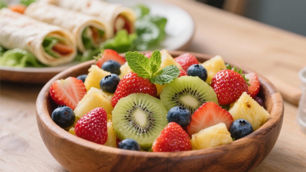 colorful refreshing fruit salad