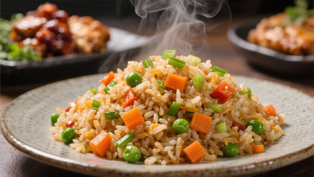 colorful vegetable fried rice