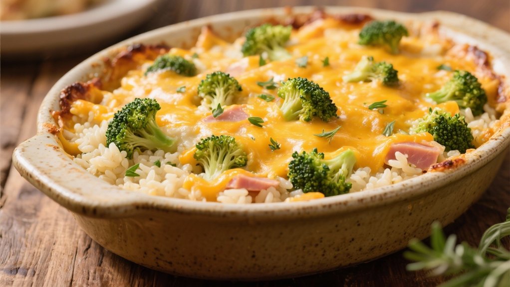 comforting cheesy broccoli casserole
