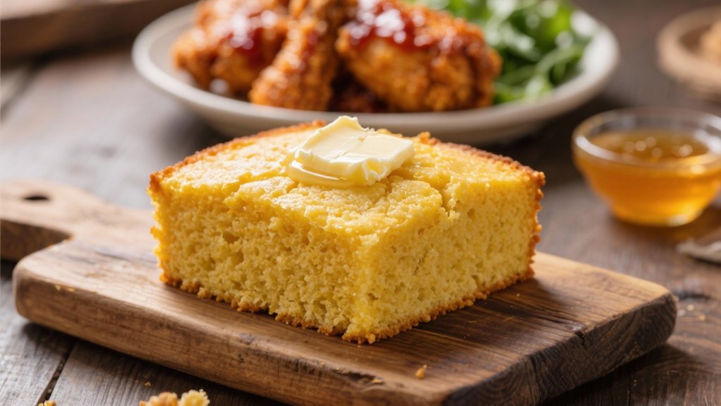 comforting cornbread complements heat