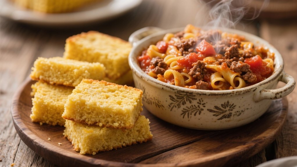 cornbread enhances comfort food