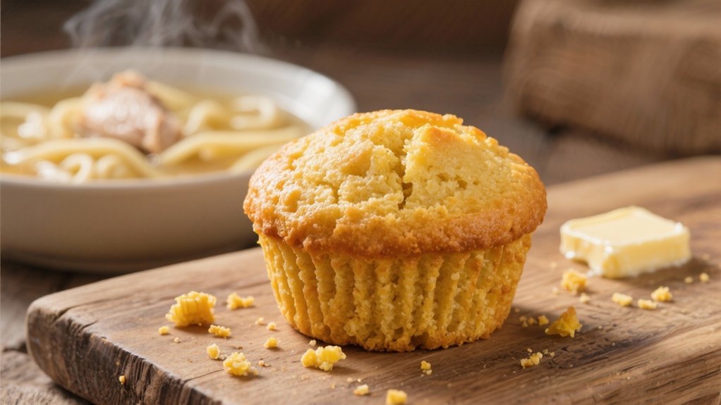 cornbread muffins enhance soup