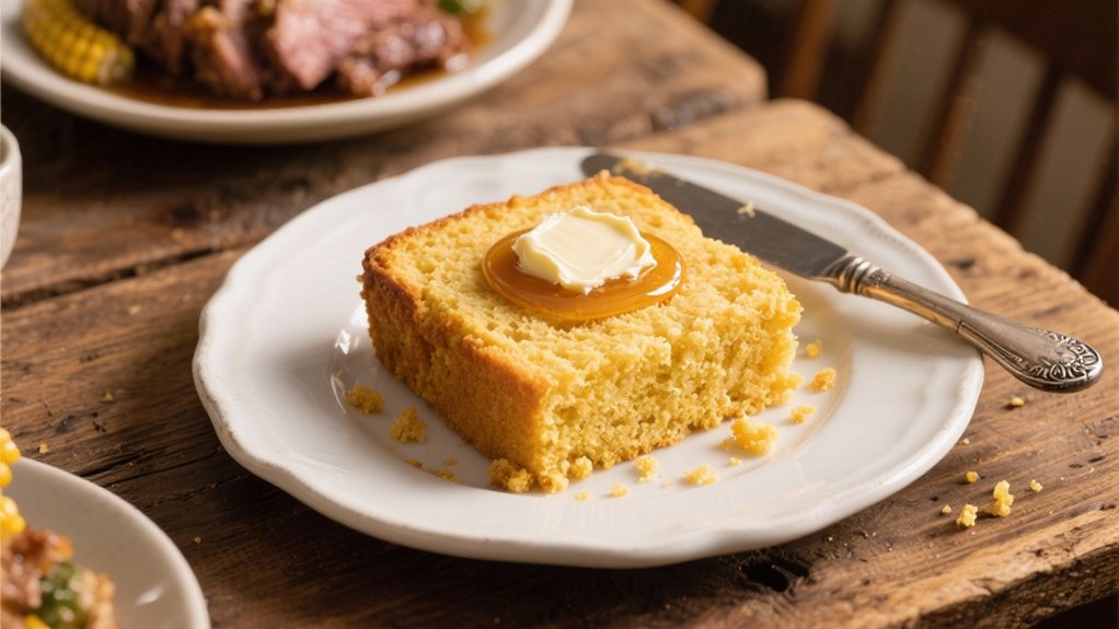 cornbread with honey butter