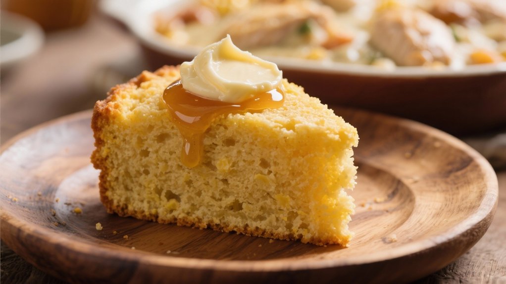 cornbread with honey butter